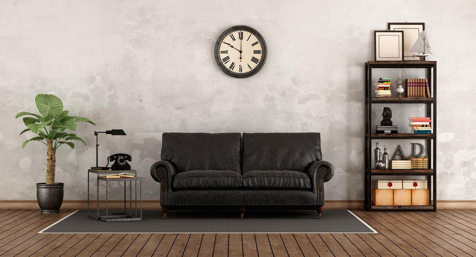 decoracion combinar sofa negro colores