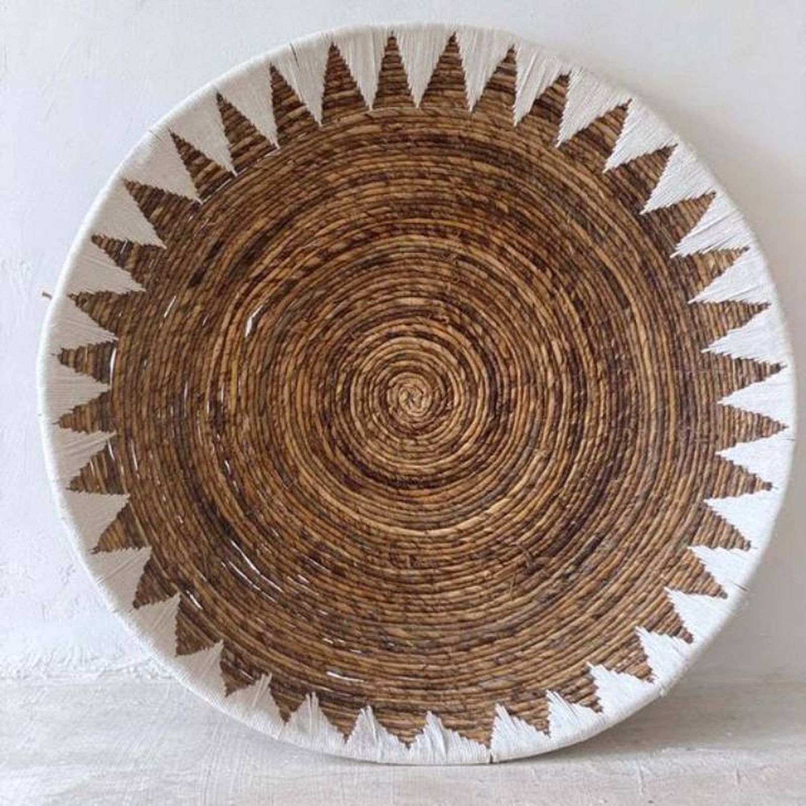 plato fibras naturales pintar blanco pinterest NATYAL