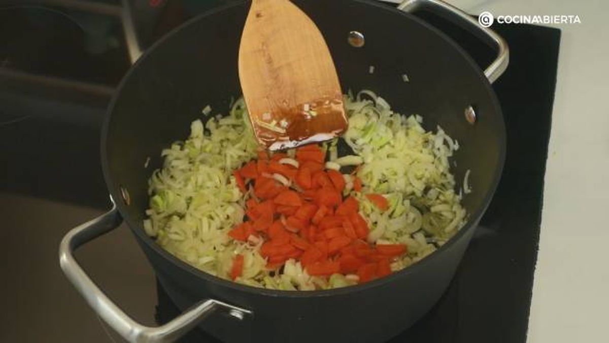 GALLINABLANCA Lentejas morcilla Burgos paso 1