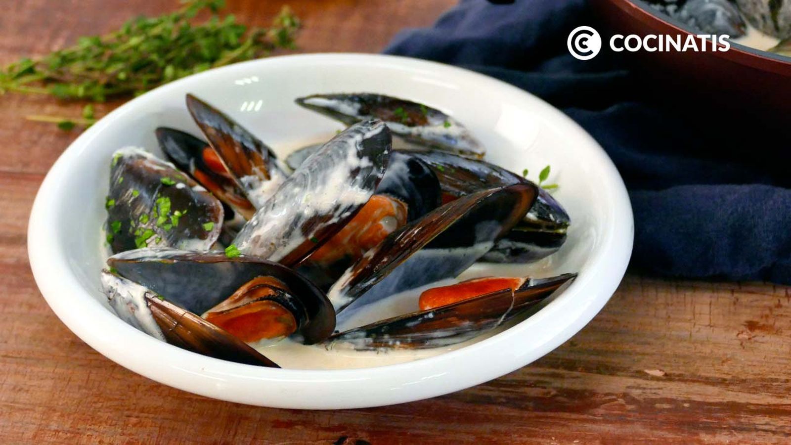 Receta de mejillones con nata
