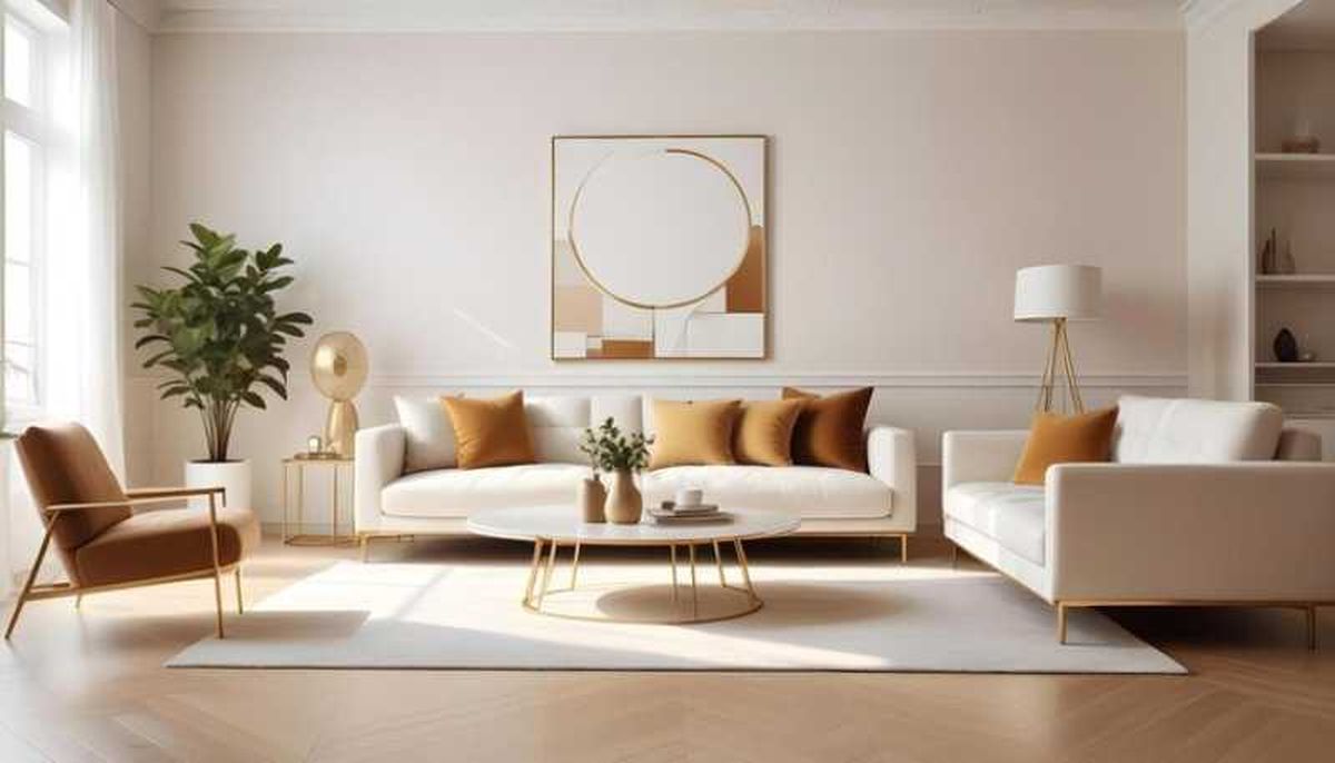 Salón minimalista cálido, una decoración que no pasa de moda.