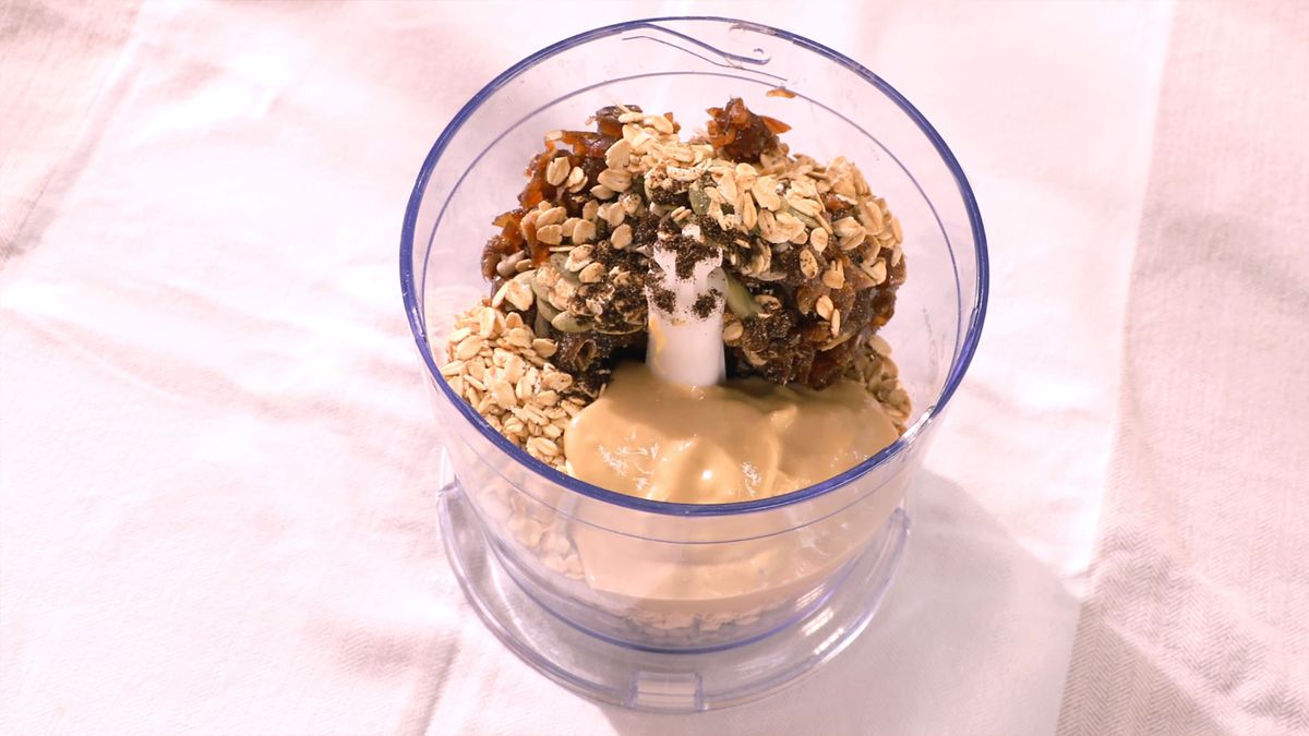 Receta bolitas energéticas de sésamo y vainilla  paso 2