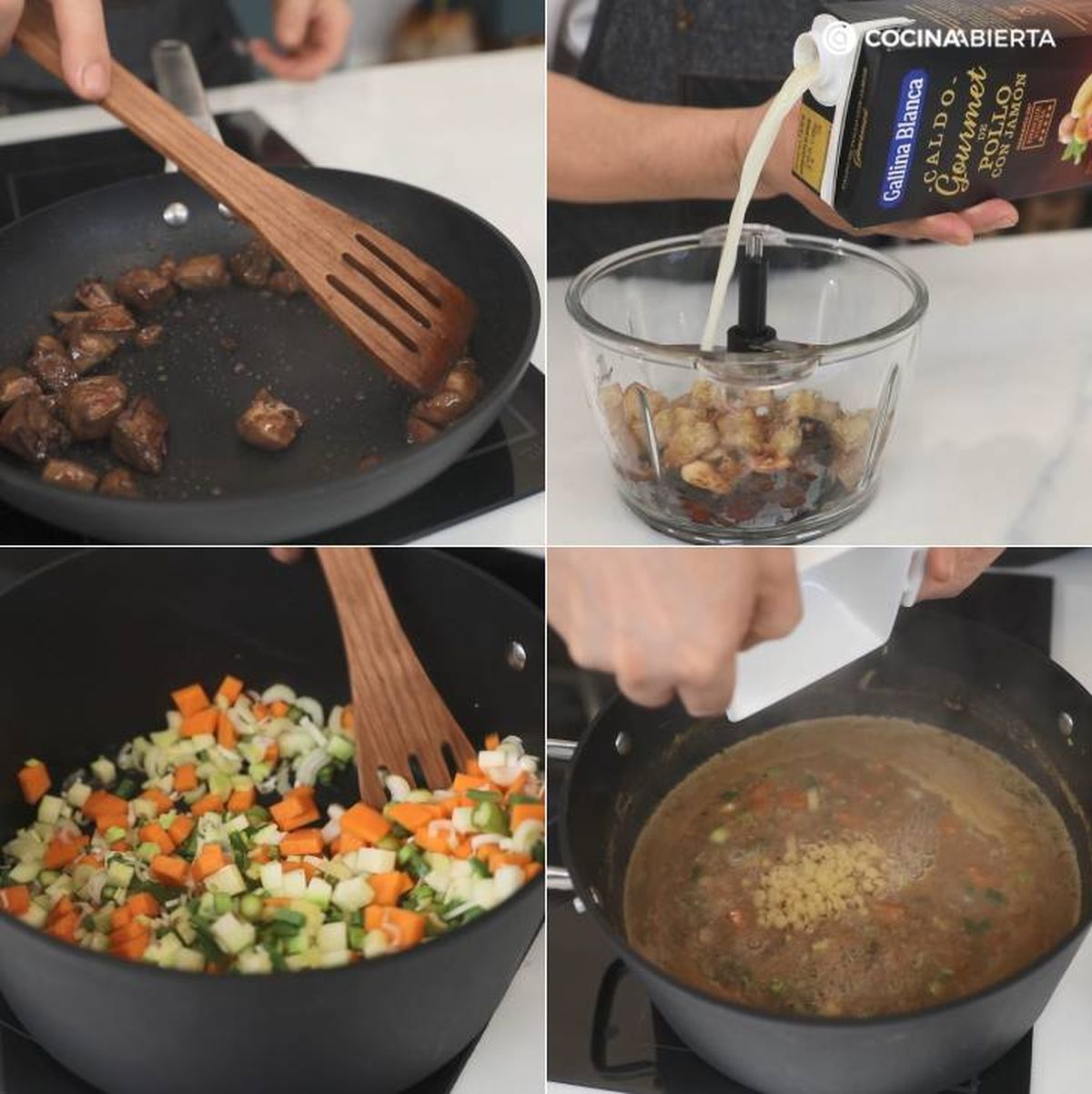 sopa gourmet navidena pasos