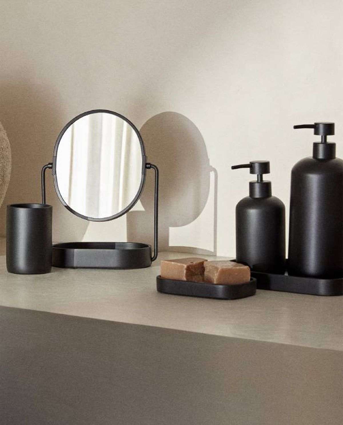 juego bano negro zara home