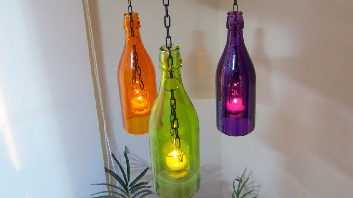 Botellas luminosas paso 17