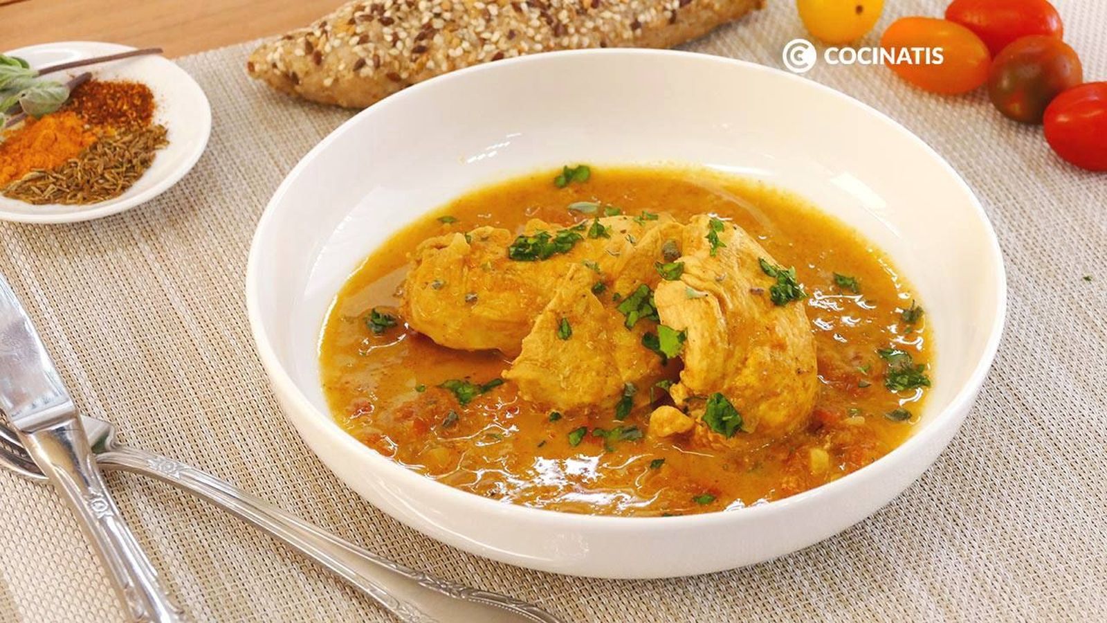 Receta de pollo tikka masala