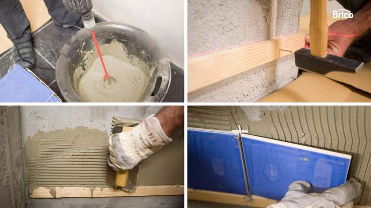 como alicatar bano paso 1