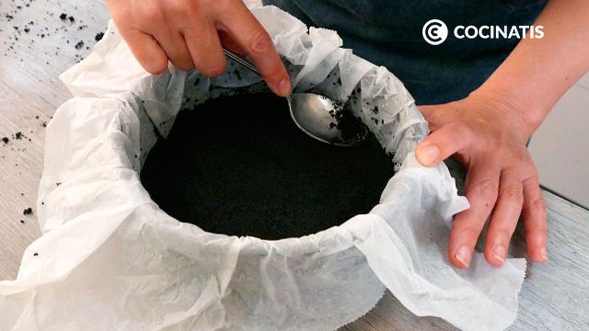 Receta de tarta de Oreo casera  paso 2