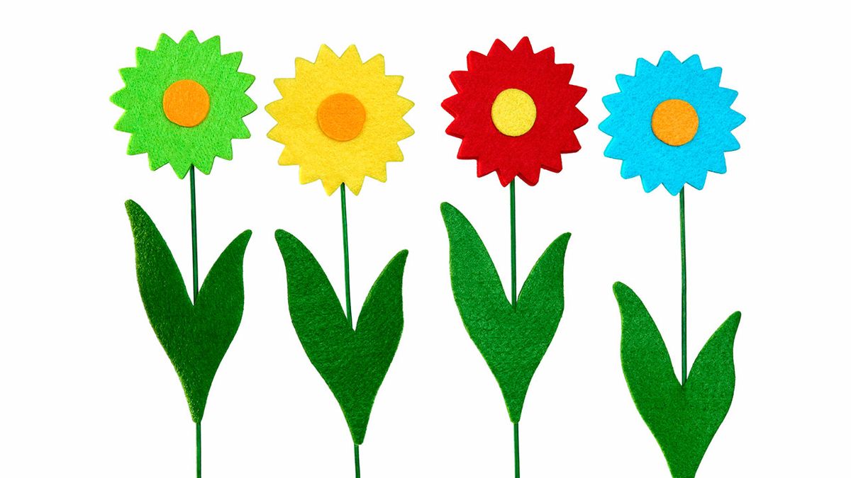 Ideas para hacer flores de fieltro 1