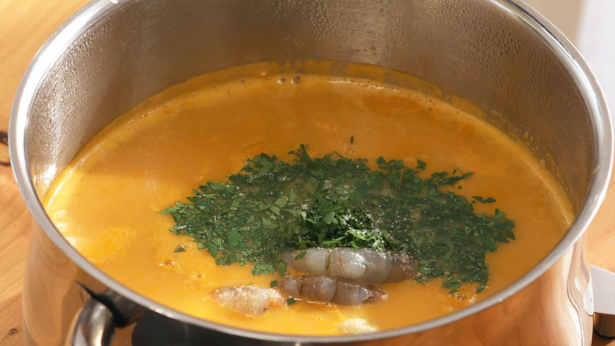 Receta sopa de pescado  paso 5