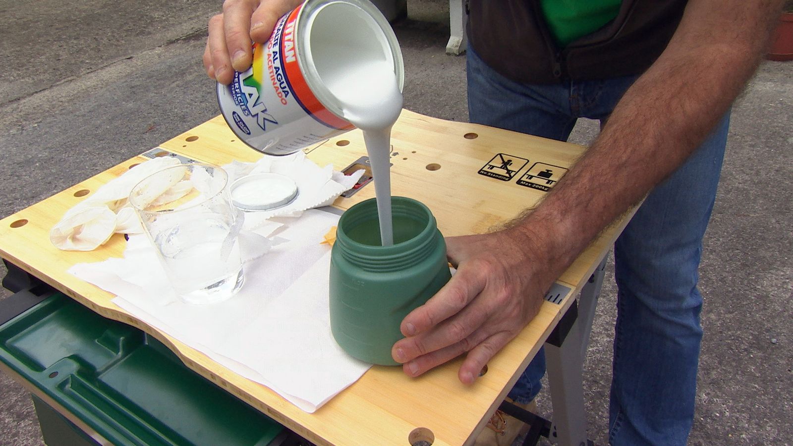 Cómo hacer mecedora colgante con un palé paso 7