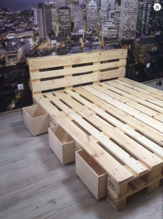 cama palets cajones