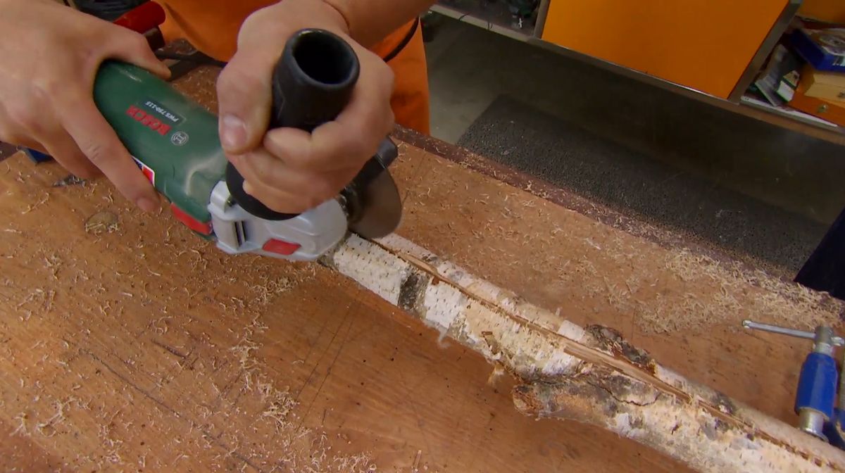 Soporte para guirnalda de luces paso 1