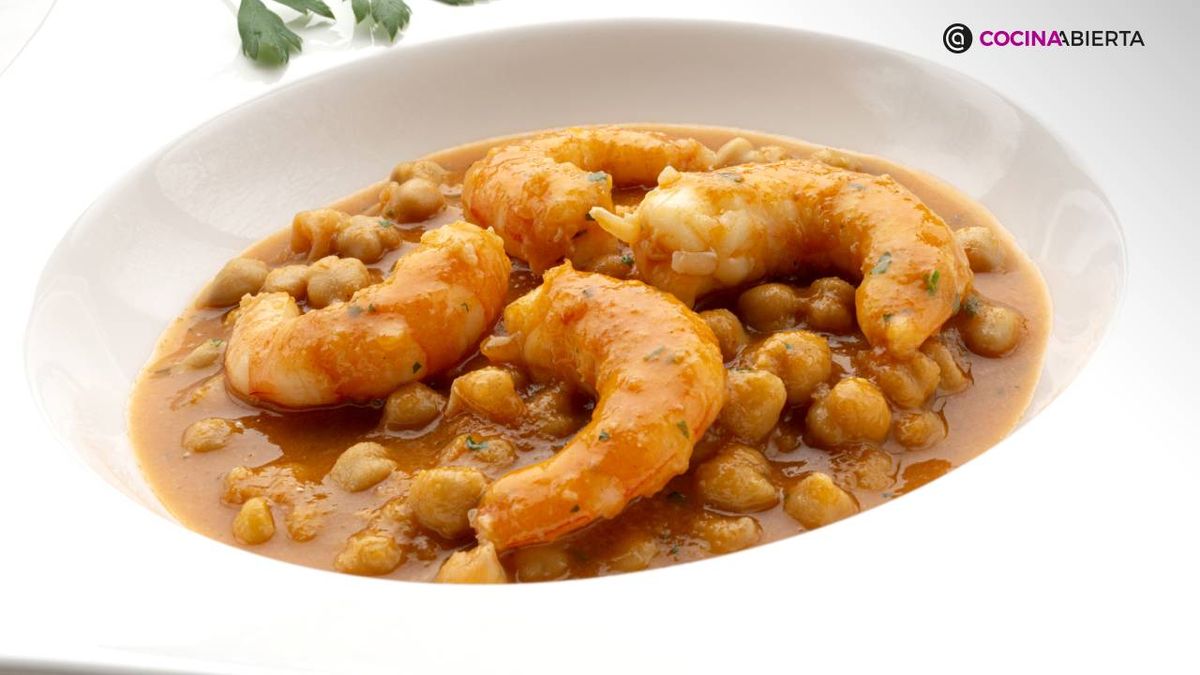 garbanzos con langostinos receta karl7245