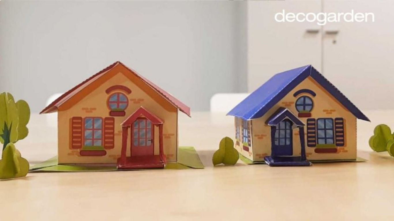 Casitas de papel