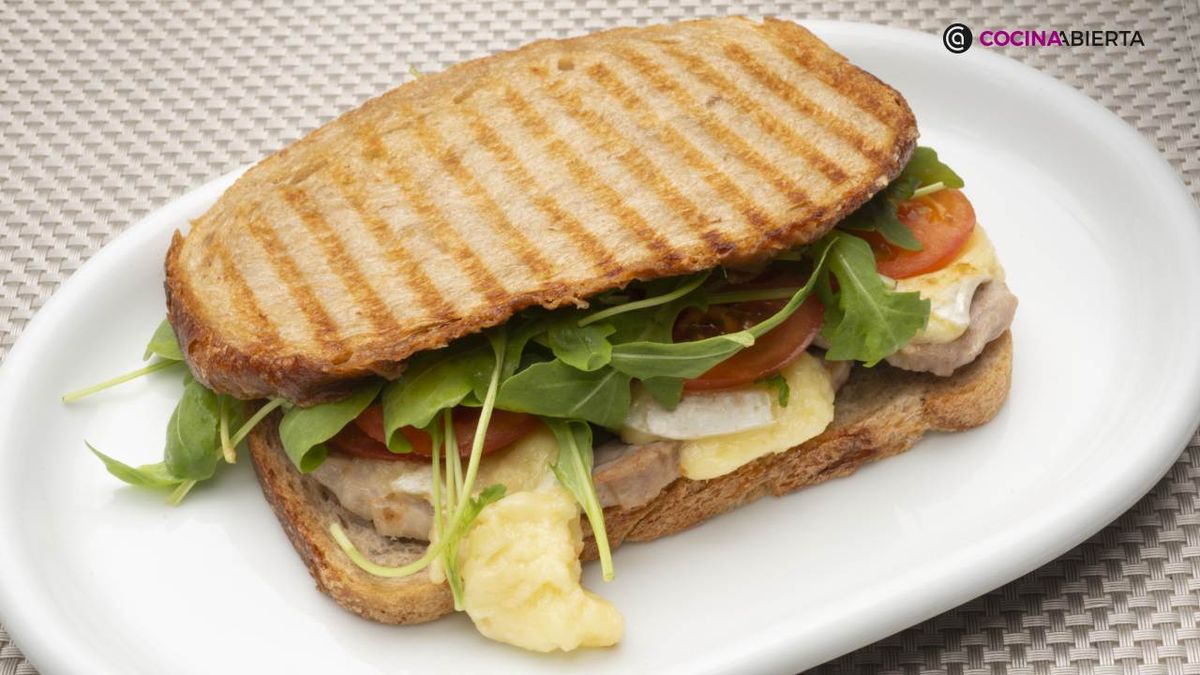 Joseba Arguiñano propone un sándwich de lomo, queso, rúcula, tomate y crema de dátiles