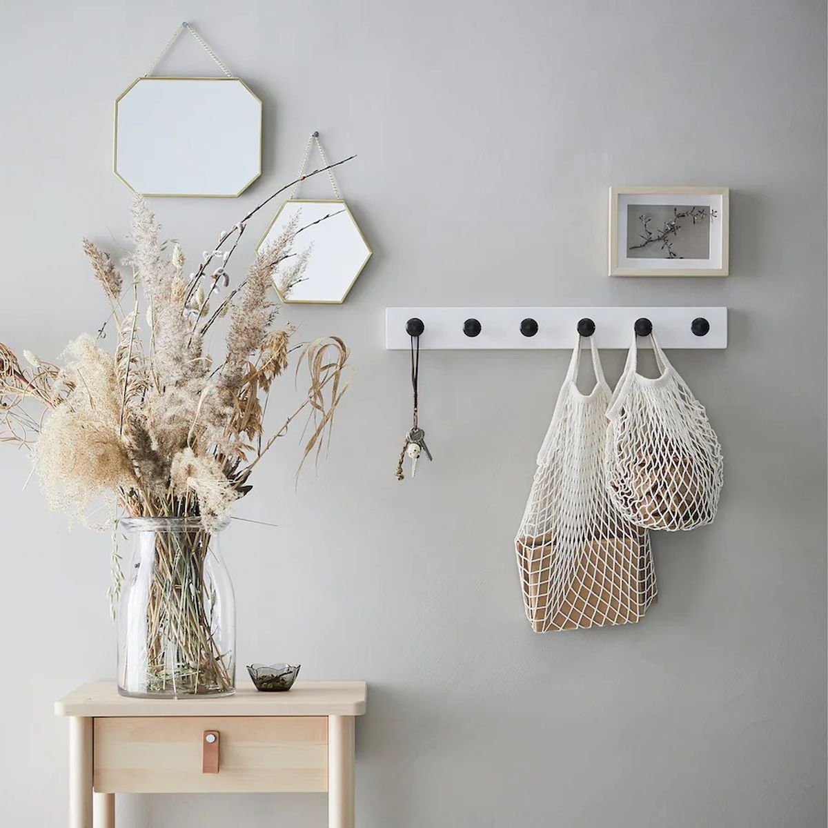 espejos decorativos lassbyn espejo 2 uds dorado octogono hexagono