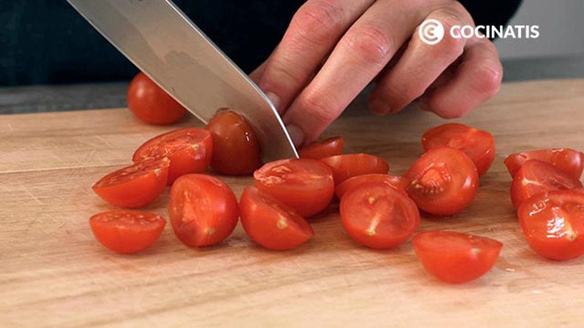 Ensalada césar en tarro   paso 1