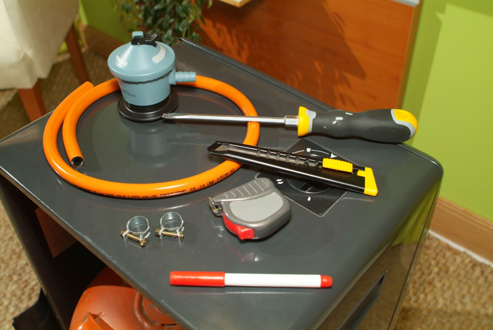 Mantenimiento del kit regulador del gas butano