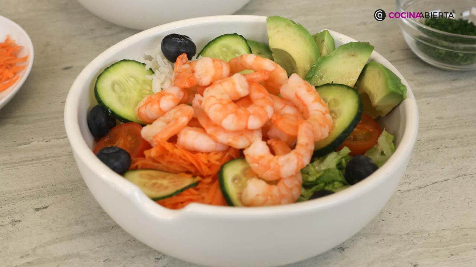 poke bowl langostinos xl