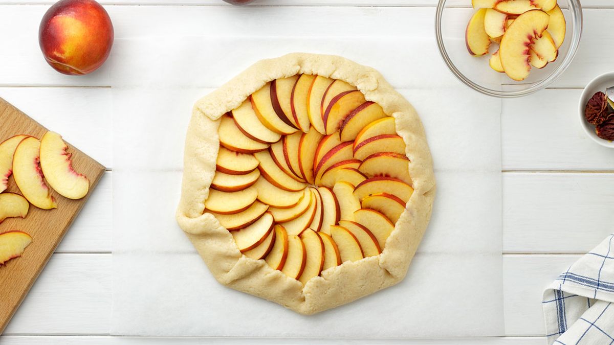 tarta de nectarinas paso 8