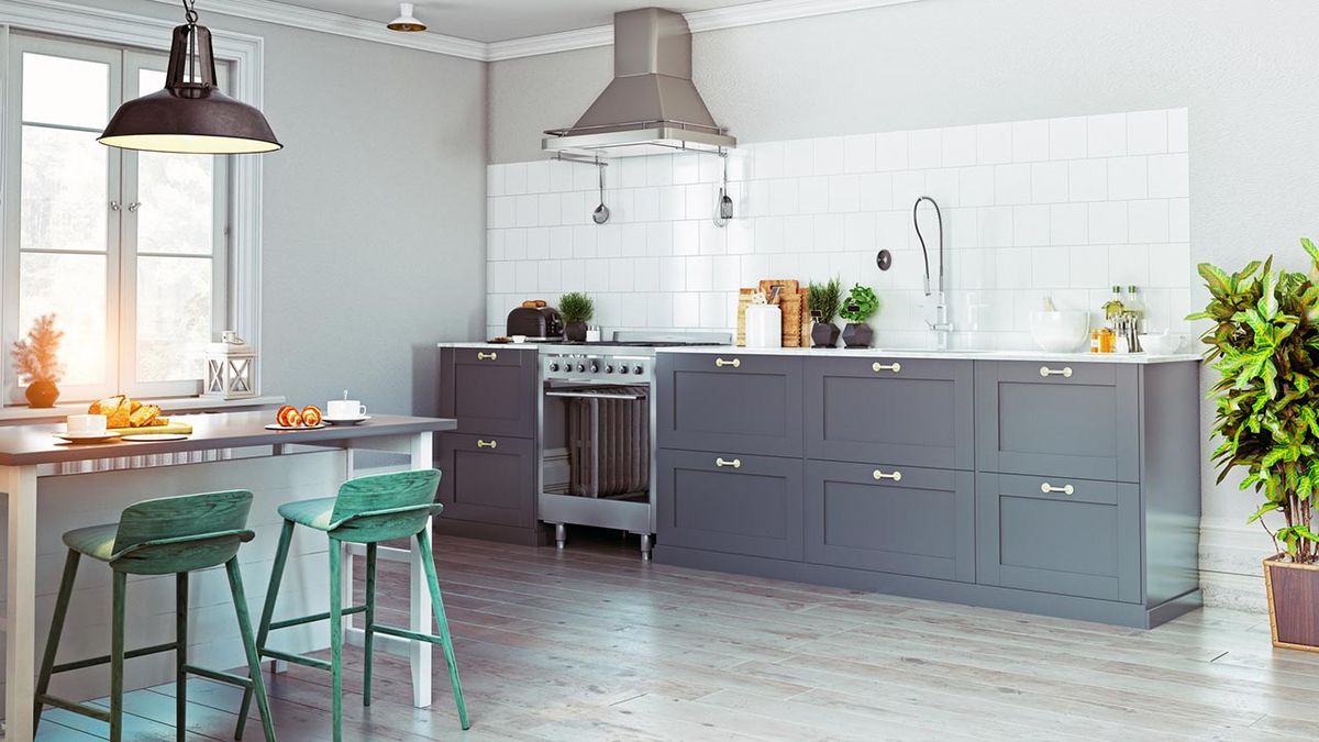 cocina sin muebles altos