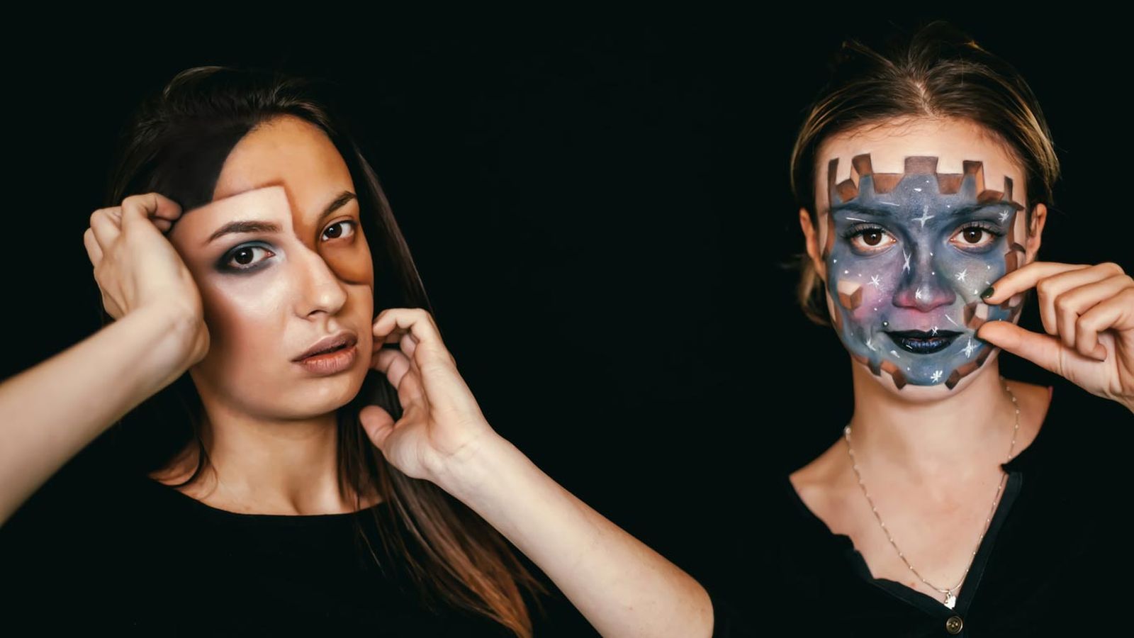 maquillaje 3d halloween