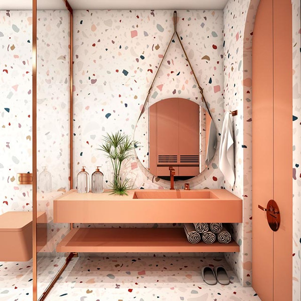 bano terrazo decorativo