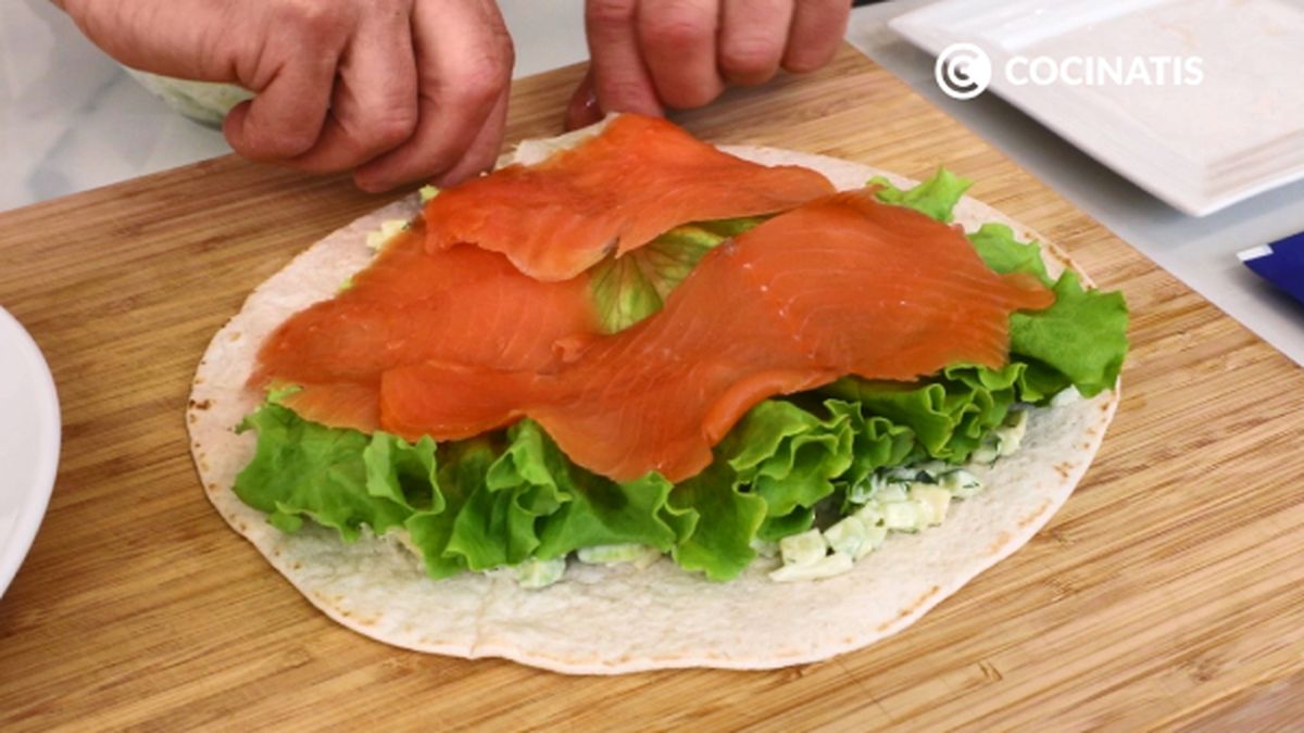 09 receta wrap de salmon ahumado paso 4