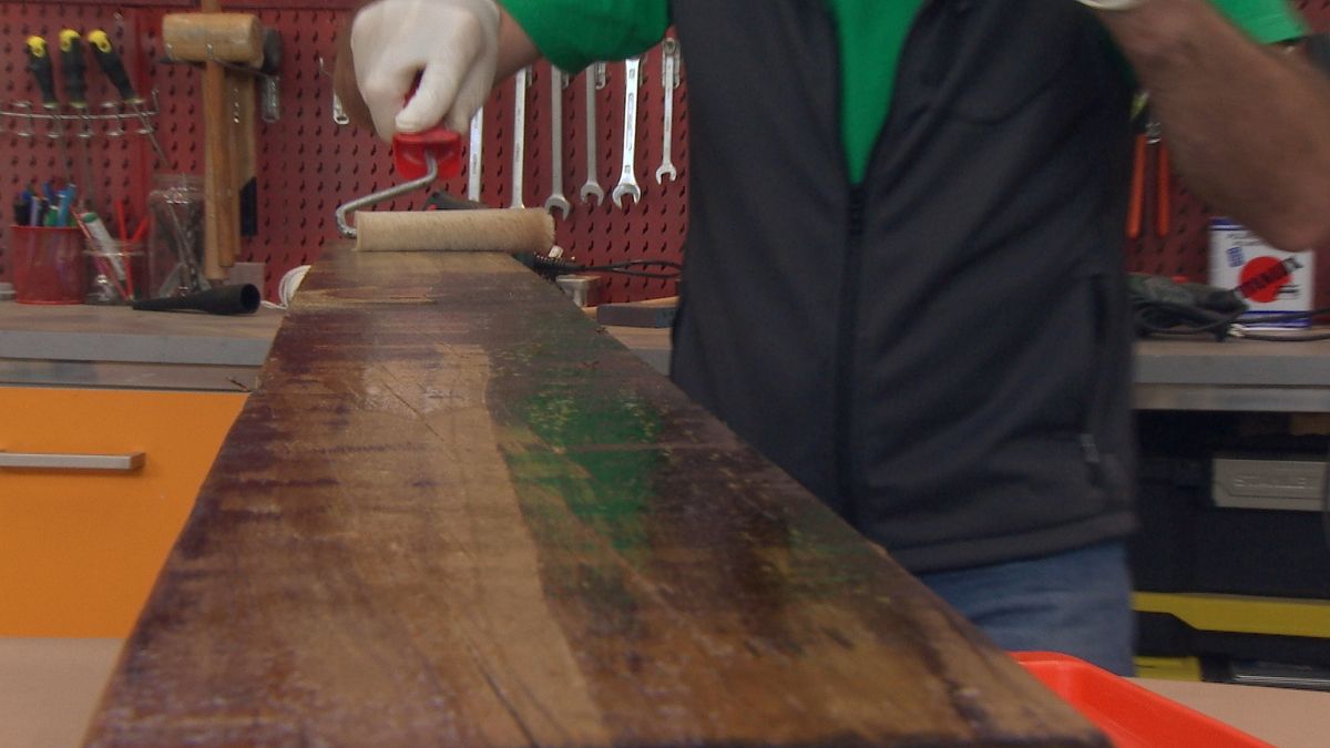 Mesa con traviesas paso 6