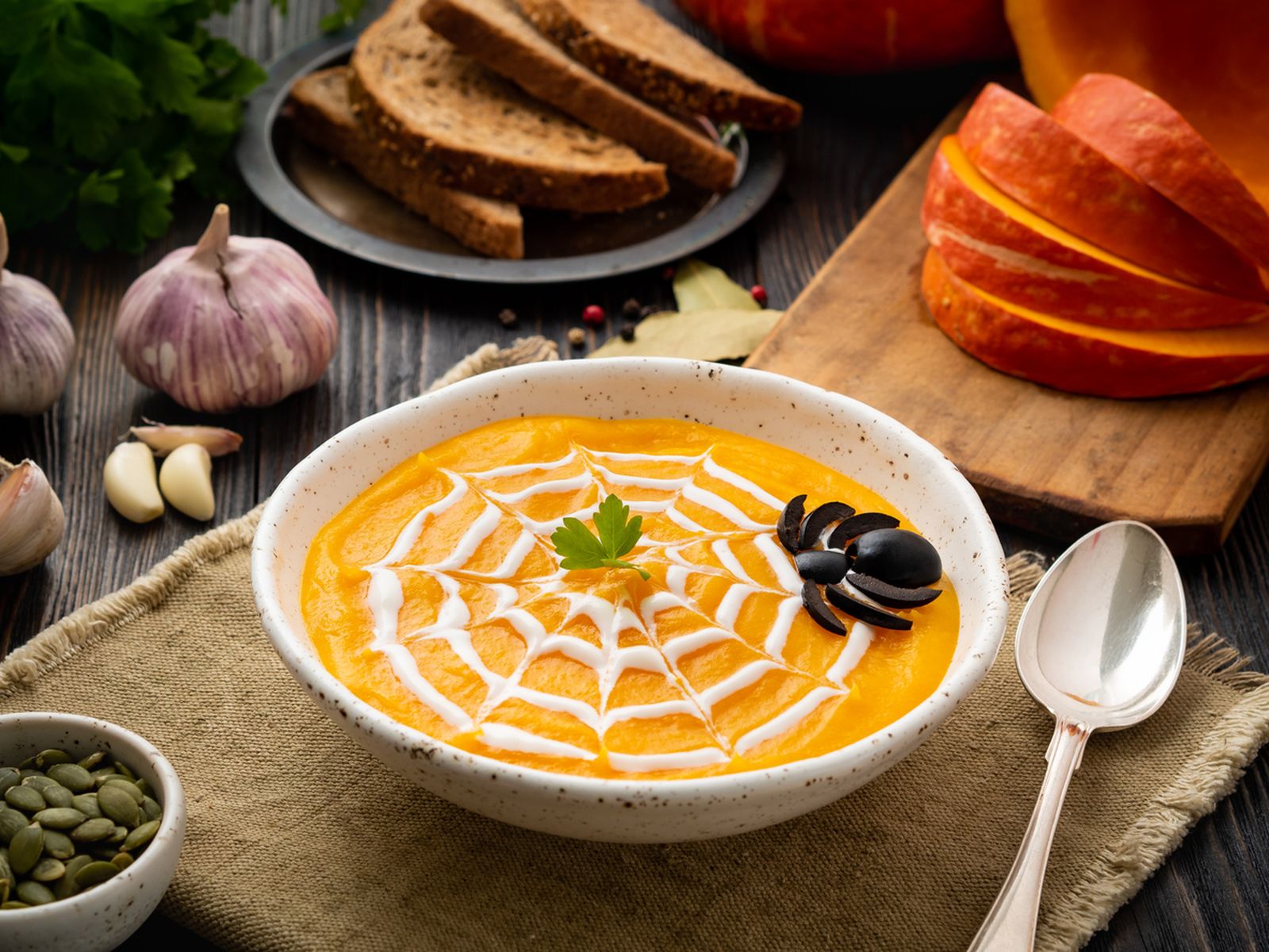 crema calabaza halloween