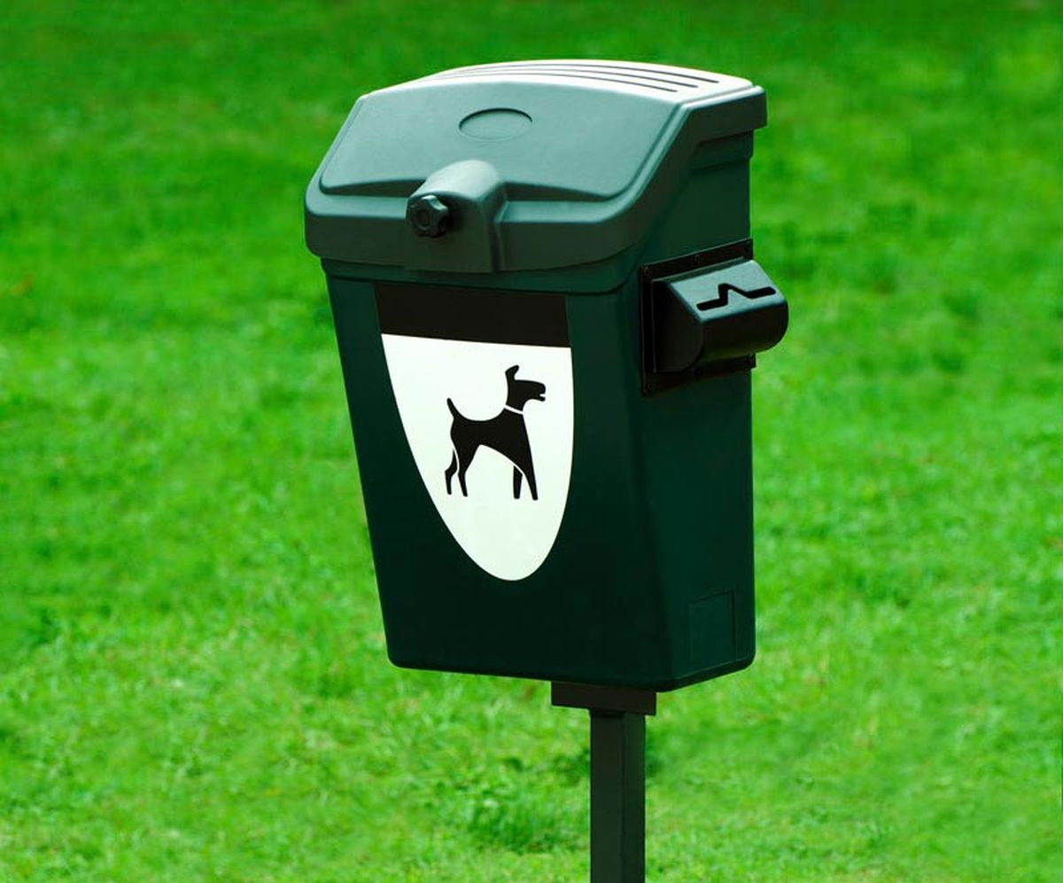 Recoger excrementos perro contenedor hogarutil