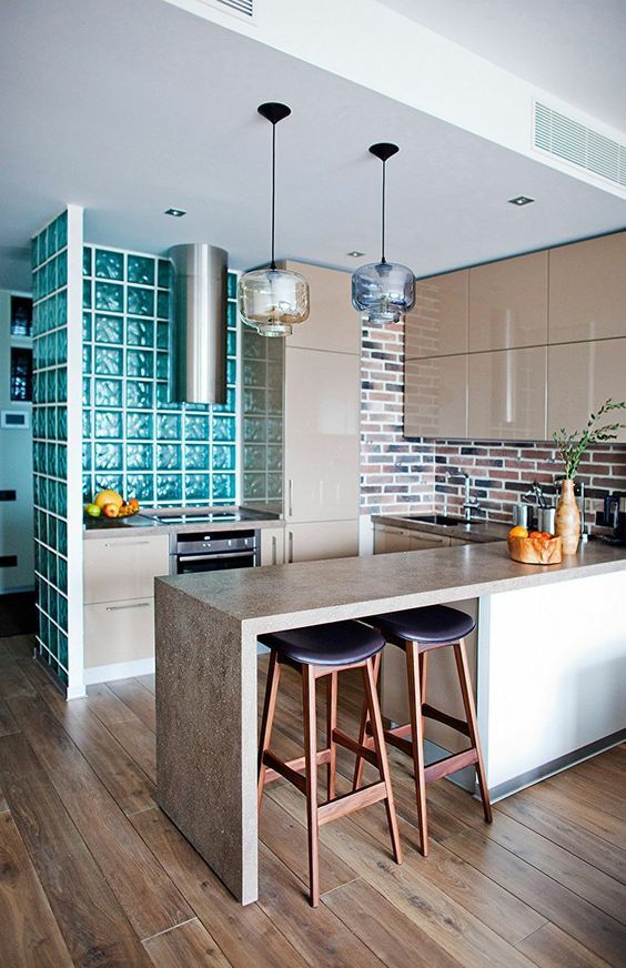 paves dividir cocina azul