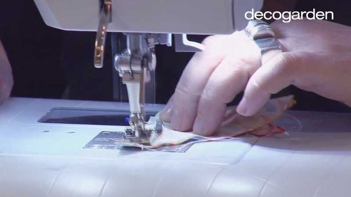 Quinto paso para forrar un capazo.