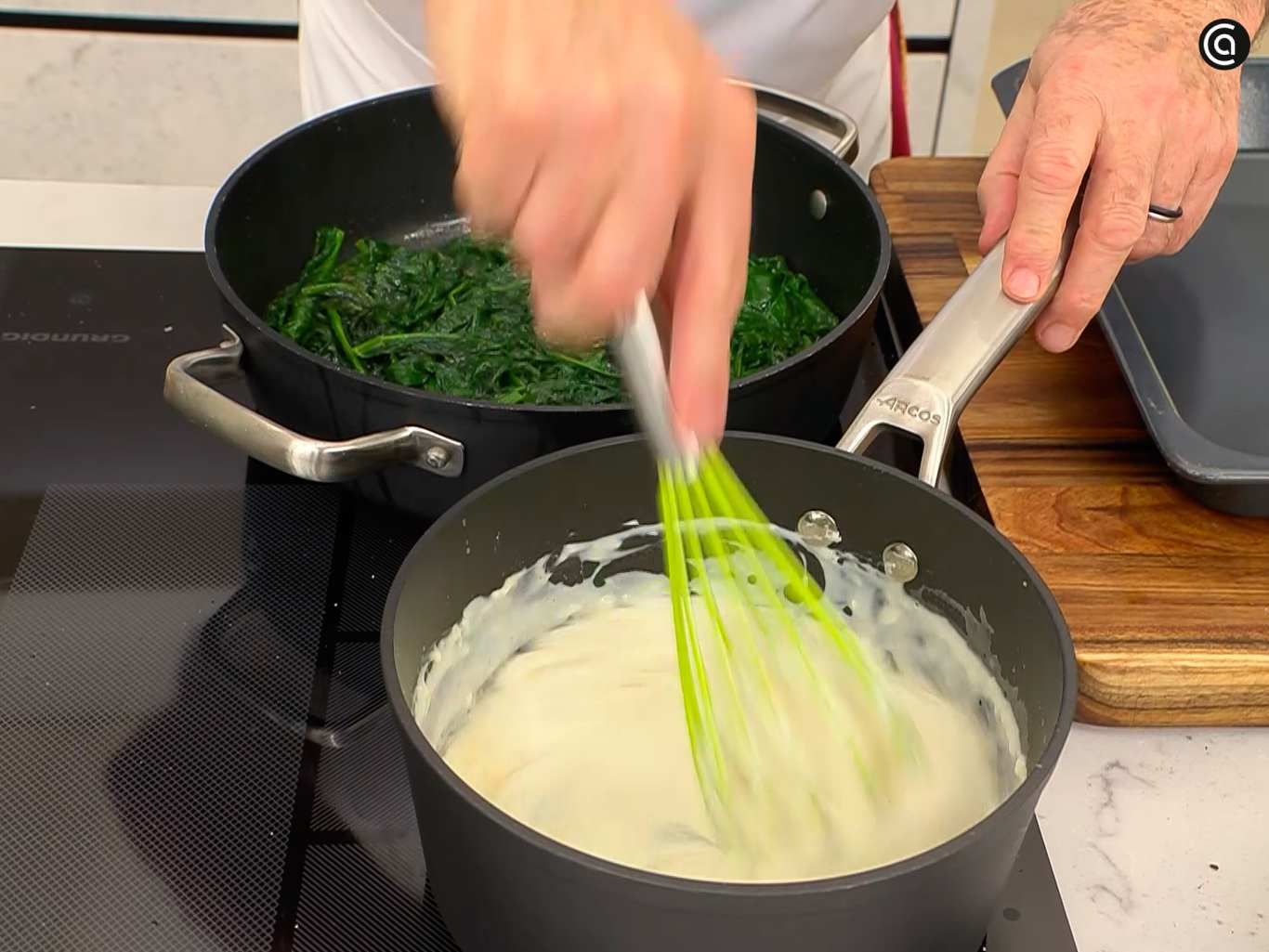 Prepara la bechamel