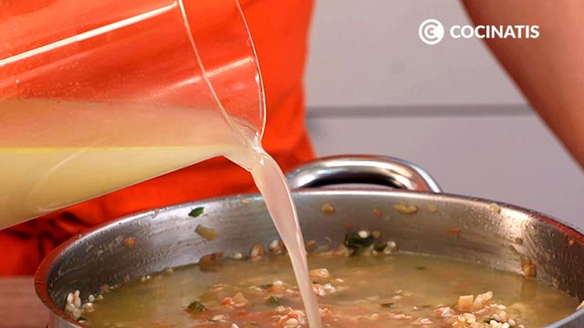 Receta de arroz con bogavante   paso 6