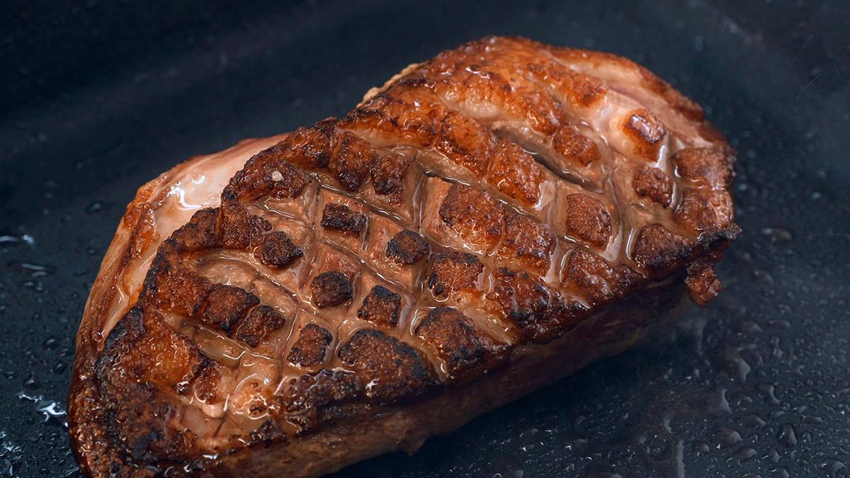 Receta de magret de pato con salsa de melocotón y manzana  paso 5