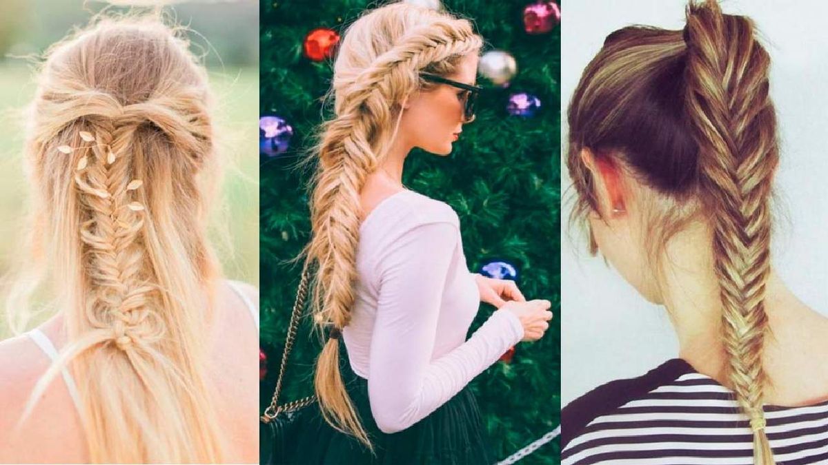 Tres estilos de trenza espiga