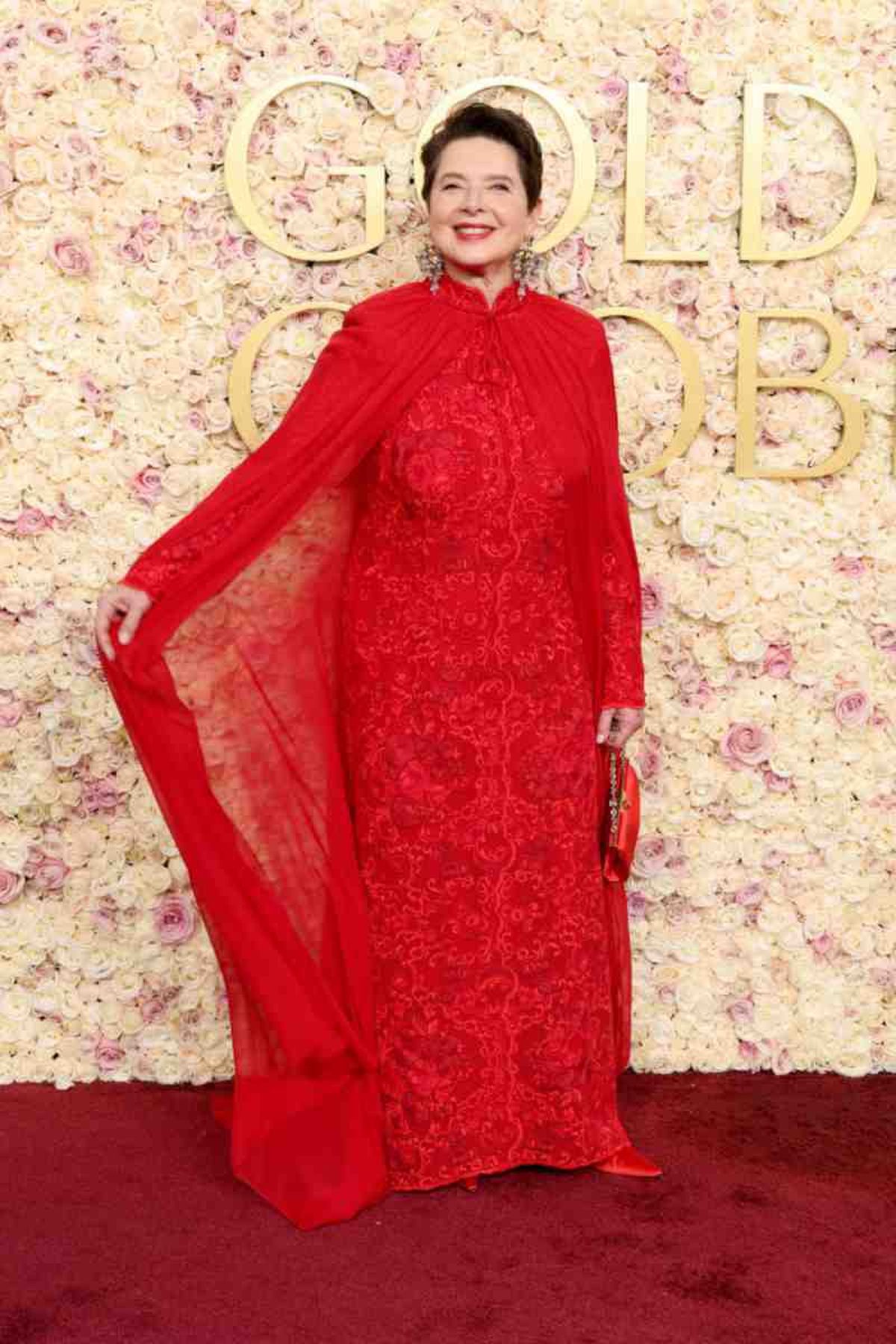 Isabella Rossellini en los Globos de Oro 2025