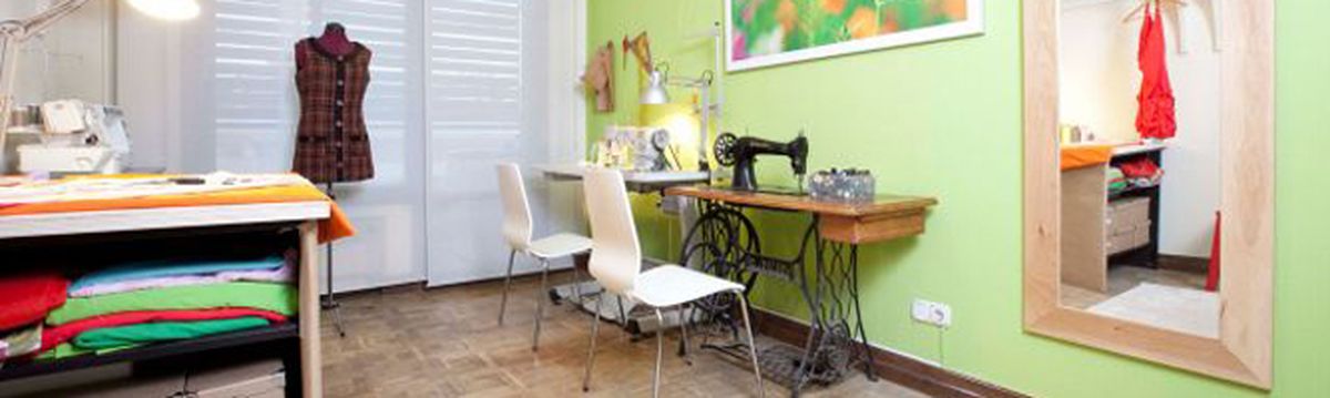 listado de trabajos de decoración sobre cómo decorar un taller de costura