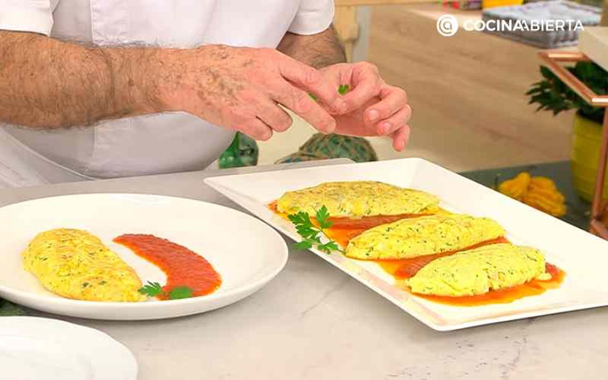 Decora con una hoja de perejil