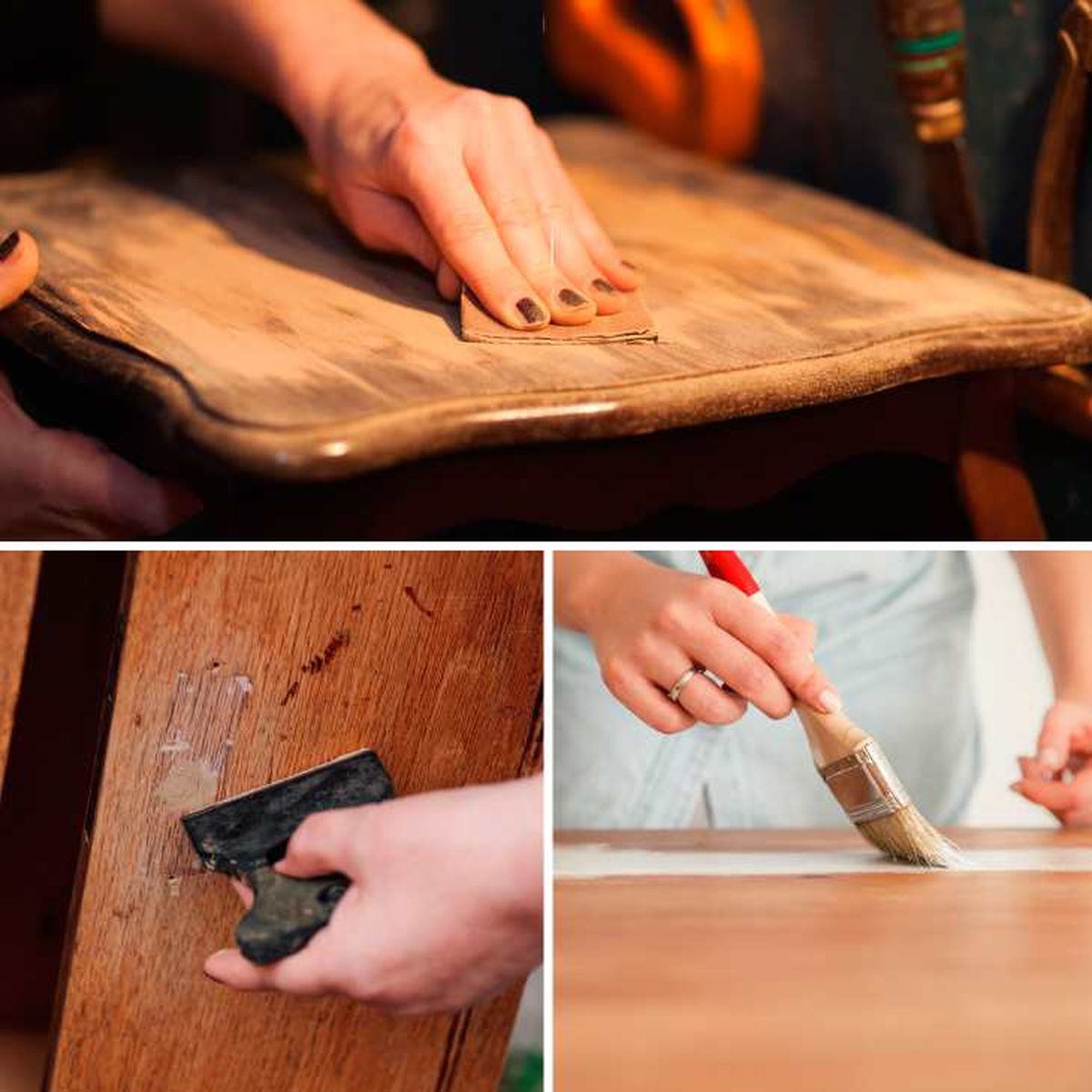 como cambiar el color de un mueble oscuro a claro 1