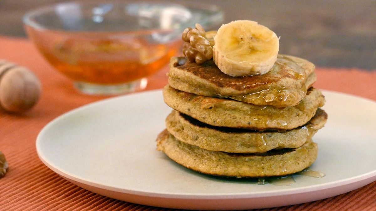 Receta de tortitas de avena y plátano
