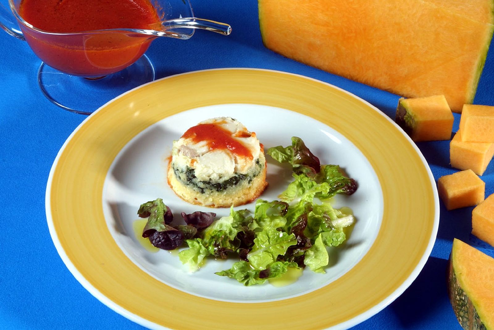 Pastel de pescado y verduras