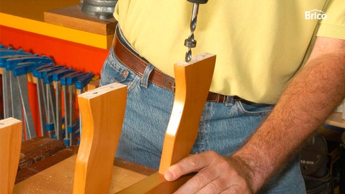 Transformar una silla en un banco paso 6