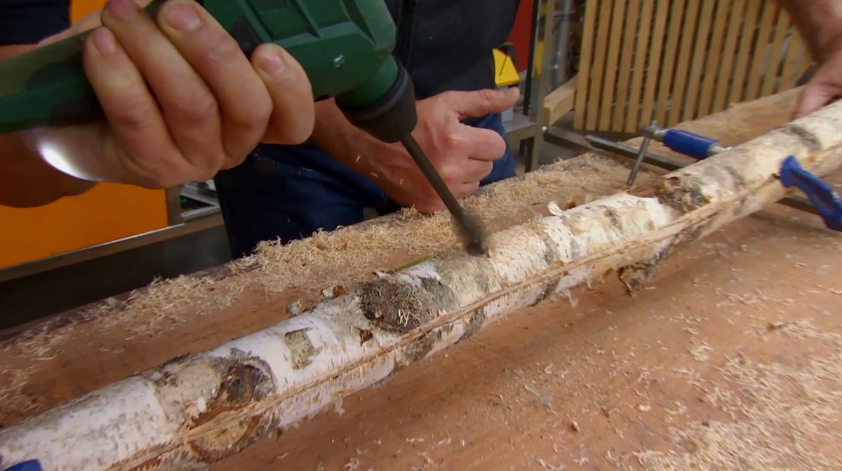 Soporte para guirnalda de luces paso 2