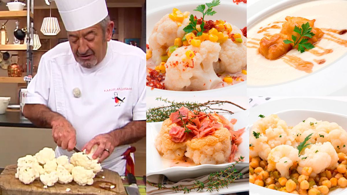 cocina las mejores recetas de coliflor de karlos arguinano