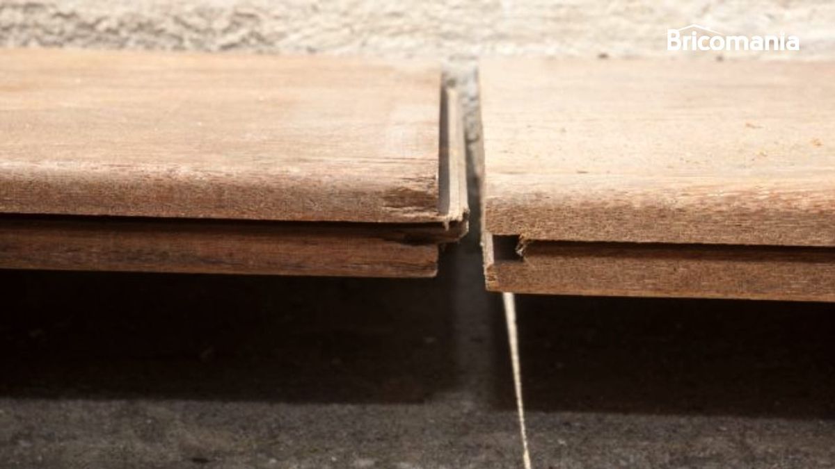 Ensamble de lengüeta y ranura en dos piezas de madera