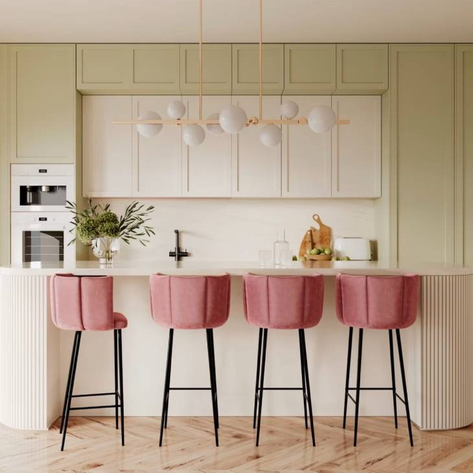 taburete rosa terciopelo rosy maisons du monde
