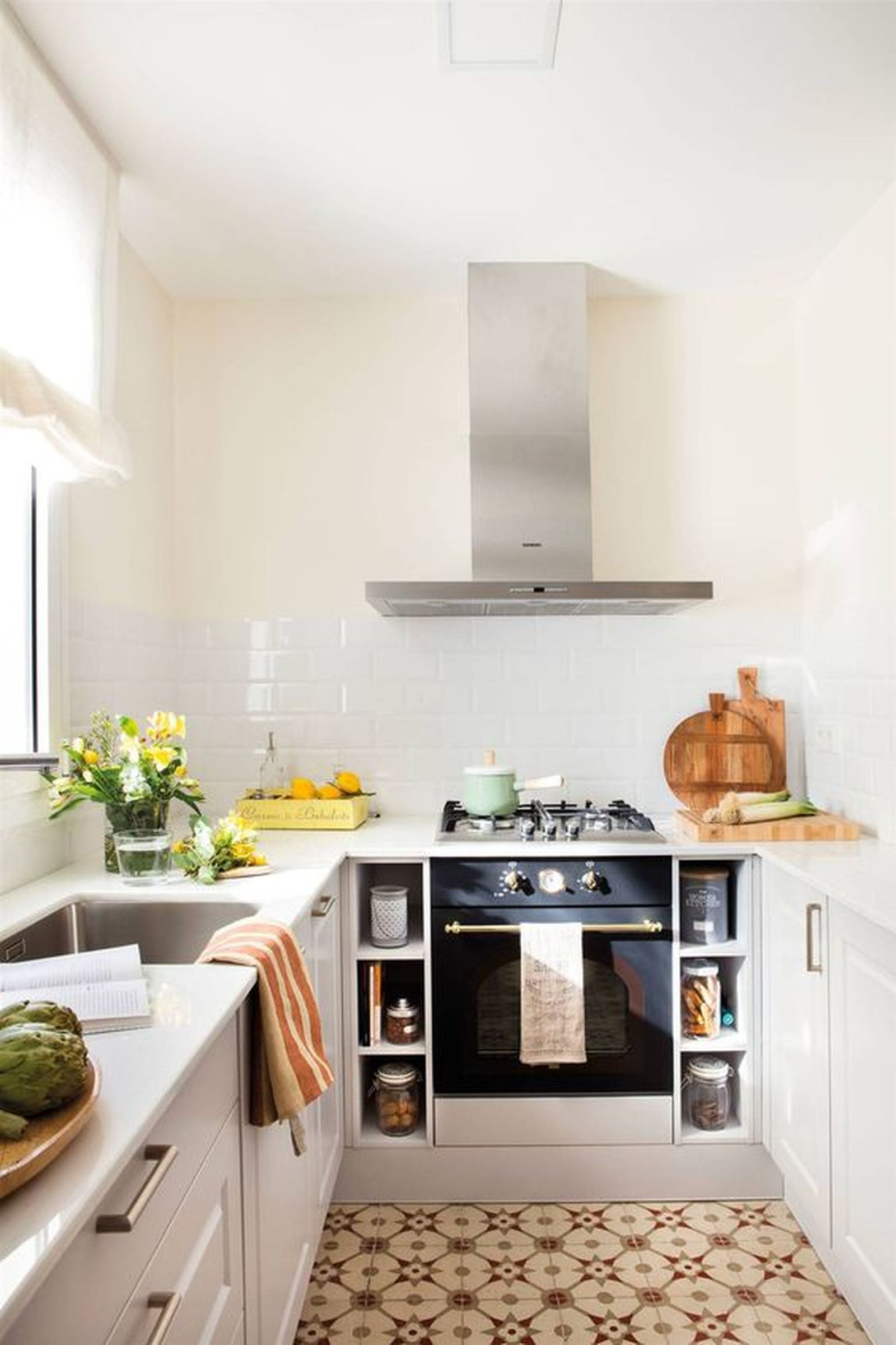 cocina sin muebles altos sin baldas